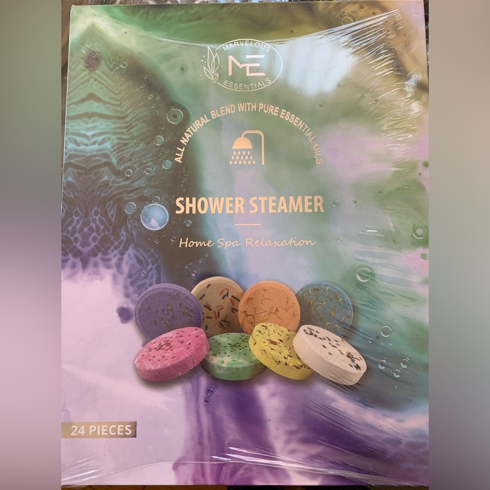 Bath bombs shower steamer home spa relaxation 24 pieces